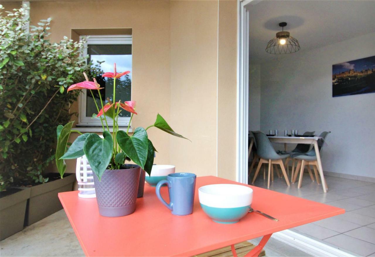 קרקסון Tout Confort ! Calme, Climatisation, Parking Gratuit, Grande Terrasse, Ascenseur, Wifi מראה חיצוני תמונה